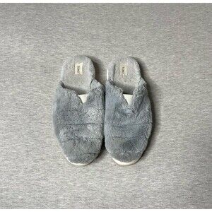 TOMS Women’s Alpargata Mallow Polyester Faux Fux Slide-In Mule Slippers